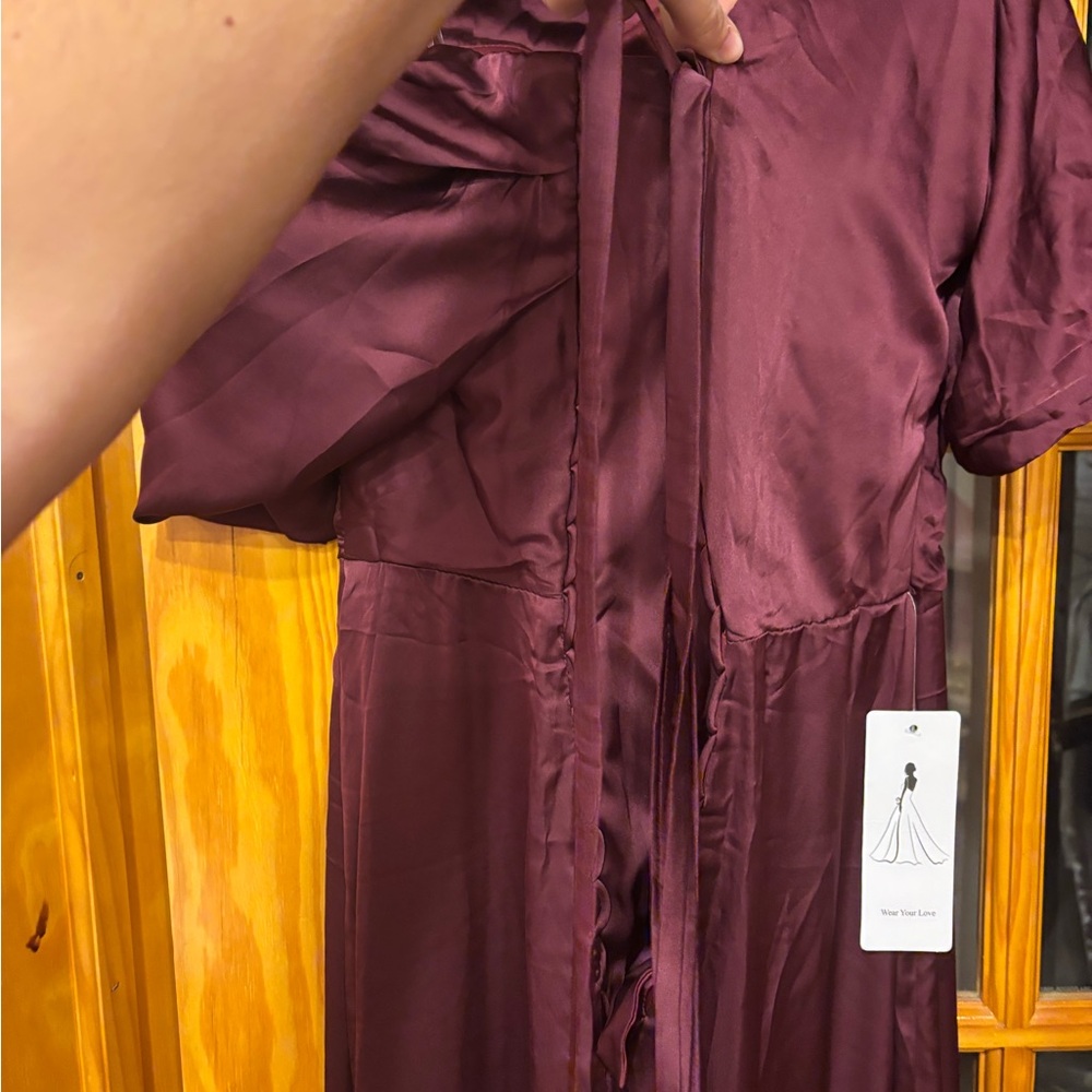 Women’s burgundy Dress - Picture 5 of 7